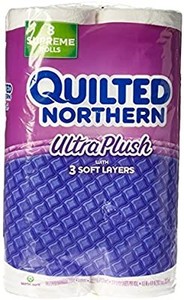 lot 3503 image: Quilted Northern Ultra Plush Supreme Toilet Paper 8 Count pack