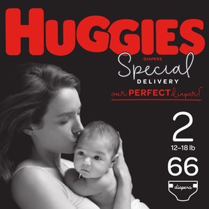 lot 3507 image: Huggies Special Delivery Disposable Diapers Super Pack - Size 2 - 66ct