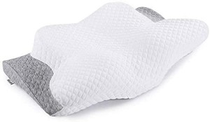 lot 3511 image: Misiki Memory Foam Pillow Orthopedic Pillow, Contour Pillows for Neck Pain, Cervical Support Pillow for Sleeping, Ergonomic Pillow for Side Sleepers, Back and Stomach Sleep