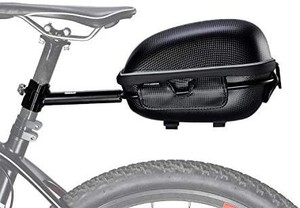 lot 3548 image: Bicycle Trunk BagCycling Rack PackBike Rear Bag, Hard Shell & Waterproof, wQuick Release Cycling Rack, Rear Light Clip Attachment & Reflective Trim