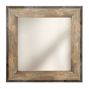 lot 3551 image: Mainstays 20 Wood Wall Mirror