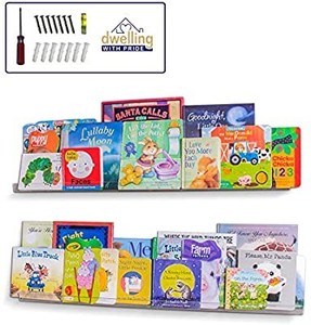 lot 3552 image: Acrylic Shelf 36 Inch (2Pack) - Book Shelves, Spice Rack & Floating Display for Toys and Photos - Acrylic Wall Shelf for Makeup and Cosmetic Product - Clear Floating Shelves for Books & Magazines