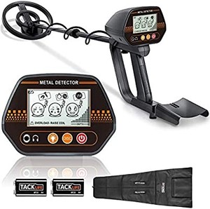 lot 3558 image: Metal Detector, Adjustable Metal Finder (24-45)for Adults and Kids with Larger Back-lit LCD Display, 3 Audio Tone & DISC Modes, 7.8 Waterproof Search Coil, Carrying Bag & Batteries Included-MMD02