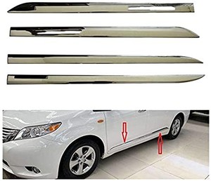 lot 3567 image: Outside Door Body Side Molding Chrome Trim Replacement for Toyota