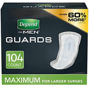 lot 3569 image: Depend Guards for Men - Maximum Absorbency - 52ct