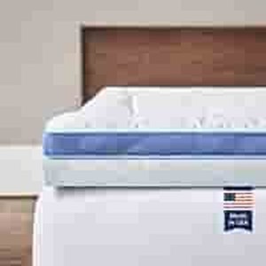lot 37320 image: ViscoSoft Pillow Top Latex Mattress Topper King  Made in USA Serene 3 Inch Gel Latex Mattress Pad and Cover