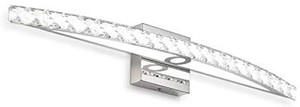 lot 37336 image: BRIVOLART Vanity Light 27.56 Inch 18W 6000K Daylight White LED Vanity Light Crystal Bathroom Light Fixtures