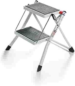lot 37341 image: Polder 90401-91H Mini 2-Step Stool, 17 High, 225 lb. (102 kg.) Capacity, White