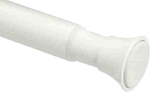 lot 37342 image: Amazon Basics 1009903-158-A60 Tension Curtain Rod, 24-36, White