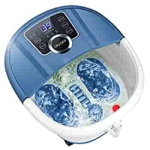 lot 37349 image: Foot Bath Spa Massager with Heat Bubbles,Pedicure Spa Soaker 16 Motorized Shiatsu Roller Massaging Acupuncture Point, Frequency Conversion, Adjustable Time & Temperature, LED Display Touch-Key