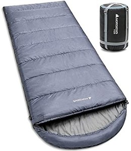 lot 37368 image: NORSENS Camping Sleeping Bags - Lightweight Compact Sleeping Bag for Adults, Kids - 3 Season Warm & Cold Weather Sleeping Bags for Hiking,Backpacking