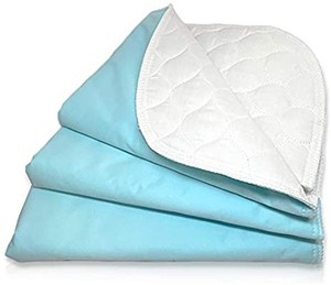 lot 37382 image: Ultra Soft 4 Layer Washable & Reusable Incontinence Bed Pad Waterproof Pads 34x 72
