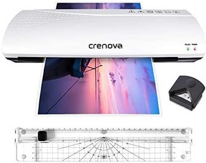 lot 37386 image: Crenova 13 Inches Laminator A3 with 20 Laminating Pouches, Paper Trimmer, Corner Rounder