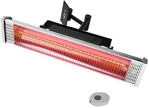 lot 37393 image: Star Patio Electric Patio Heater with Remote , Indoor  Outdoor Heater, Space Heater, Infrared Heater, Wall Mounted, suitable as Gazebo Heater, Balcony Heater, Garage Heater, 1530
