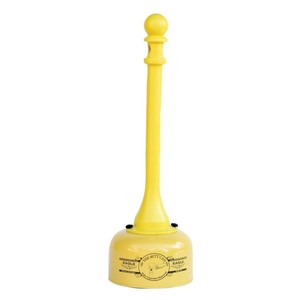 lot 37395 image: Metal And Poly Butt Can, 2 Gallon, Yellow