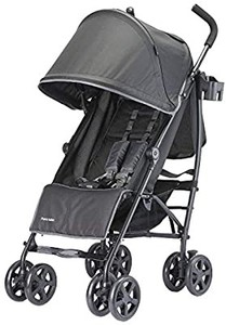lot 37396 image: Lightweight Stroller Foldable Infant Umbrella Travel Stroller (Black)