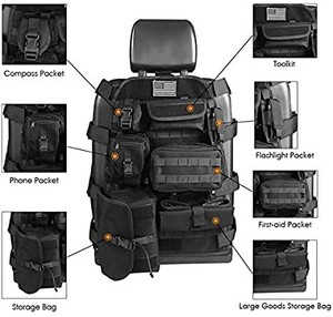 lot 50444 image: SUNPIE Universal Seat Cover Case with Organizer Storage Muti Pocket fit Jeep Wrangler Unlimited
