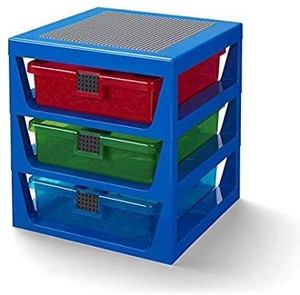 lot 50451 image: Lego 3-Drawer Storage Rack System