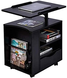 lot 50456 image: AIZ Nightstand Overbed Laptop Desk Adjustable Height