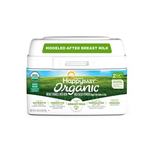 lot 50469 image: Happy Baby Organics Organic Stage 2 Milk Based Powder with Iron Infant Formula 21 oz. Tub