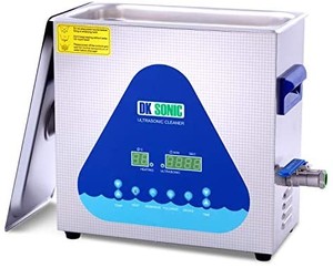 lot 50482 image: Professional Ultrasonic Cleaner-DK SONIC 6L 180W Sonic Cleaner with Heater and Basket for Metal Parts