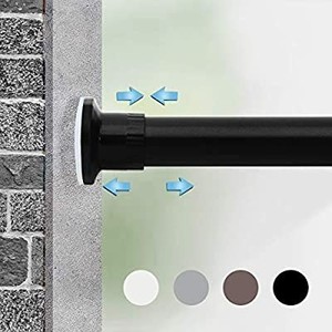 lot 50483 image: Moyeno Shower Curtain Rod Tension Rod Adjustable, No Drill Window Curtain Rod
