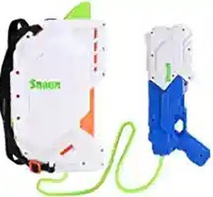 lot 50486 image: SNAEN Water Blaster with 2.5L High Capacity Backpack Tank Which has Adjustable Straps, Shooting for 30 feet, Space Weapon Toy for Summer Outdoor Activities