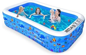 lot 50489 image: VRZTLAI Inflatable Swimming Pool, Family Lounge Pool Kiddie Pool