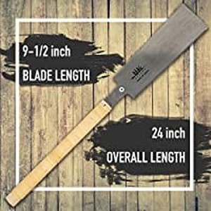 lot 50503 image: SUIZAN Japanese Pull Saw Hand Saw 9.5 Inch Ryoba Double Edge for Woodworking