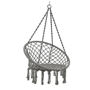lot 50579 image: Swing Hanging Rope Seat Net Tree Chair Hammocl