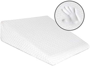 lot 50587 image: Bed Wedge Pillow  2 Cover Included  Unique Design For Multi 7.5 Inch dirt on cover from transportation