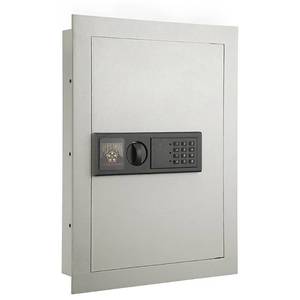 lot 50615 image: Paragon Deluxe Home Office Security Wall Safe with Digital Keypad, 7750 Off-White