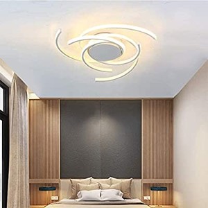 lot 50620 image: Phlilqe LED Ceiling Light Dimmable Chandelier Living Room Kitchen with Remote Control Hanging Lamp