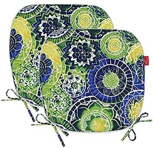 lot 50632 image: Pcinfuns IndoorOutdoor Chair Pads 17 X 16 Seat Cushions Garden Patio Home Cushions Set of 2