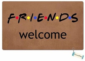 lot 37524 image: Friends Welcome Funny Entrance Custom Doormat Door Mat