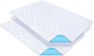 lot 3652 image: Waterproof Reusable Bed Pad �� 2 Pack - 34 x 52 inches �� Machine Washable - Absorbent Bedwetting & Incontinence Pad and Mattress Protector Underpad