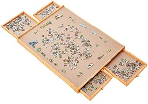 lot 3709 image: Bits And Pieces - Jumbo Size Wooden Puzzle Plateau-smooth Fiberboard Work...