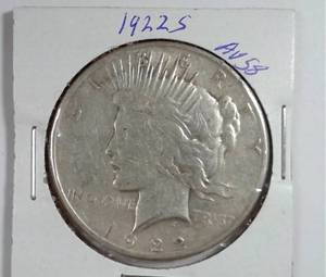 lot 126 image: 1922-S Silver Peace Dollar
