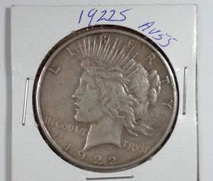 lot 127 image: 1922-S Silver Peace Dollar
