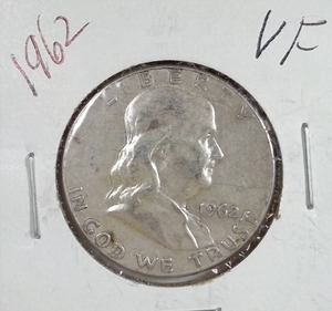 lot 216 image: 1962 Franklin Half Dollar