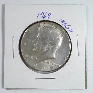 lot 242 image: 1969 Kennedy Half Dollar