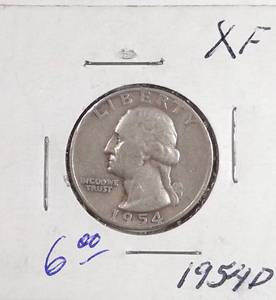 lot 288 image: 1954-D Washington Quarter