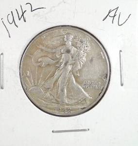 lot 173 image: 1942 Walking Liberty Half Dollar