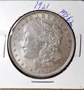 lot 101 image: 1921 Morgan Silver Dollar
