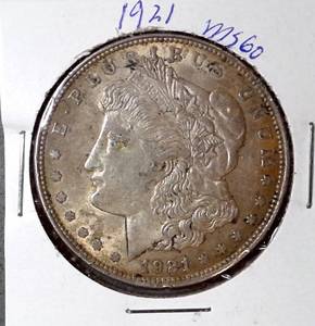 lot 105 image: 1921 Morgan Silver Dollar