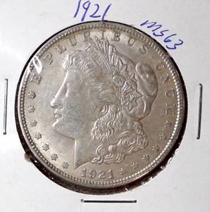 lot 106 image: 1921 Morgan Silver Dollar