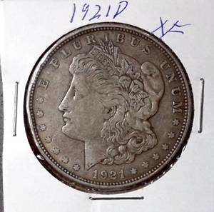 lot 108 image: 1921-D Morgan Silver Dollar