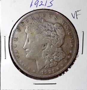 lot 113 image: 1921-S Morgan Silver Dollar