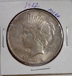 lot 116 image: 1922 Silver Peace Dollar