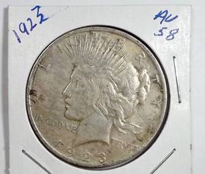 lot 132 image: 1923 Silver Peace Dollar